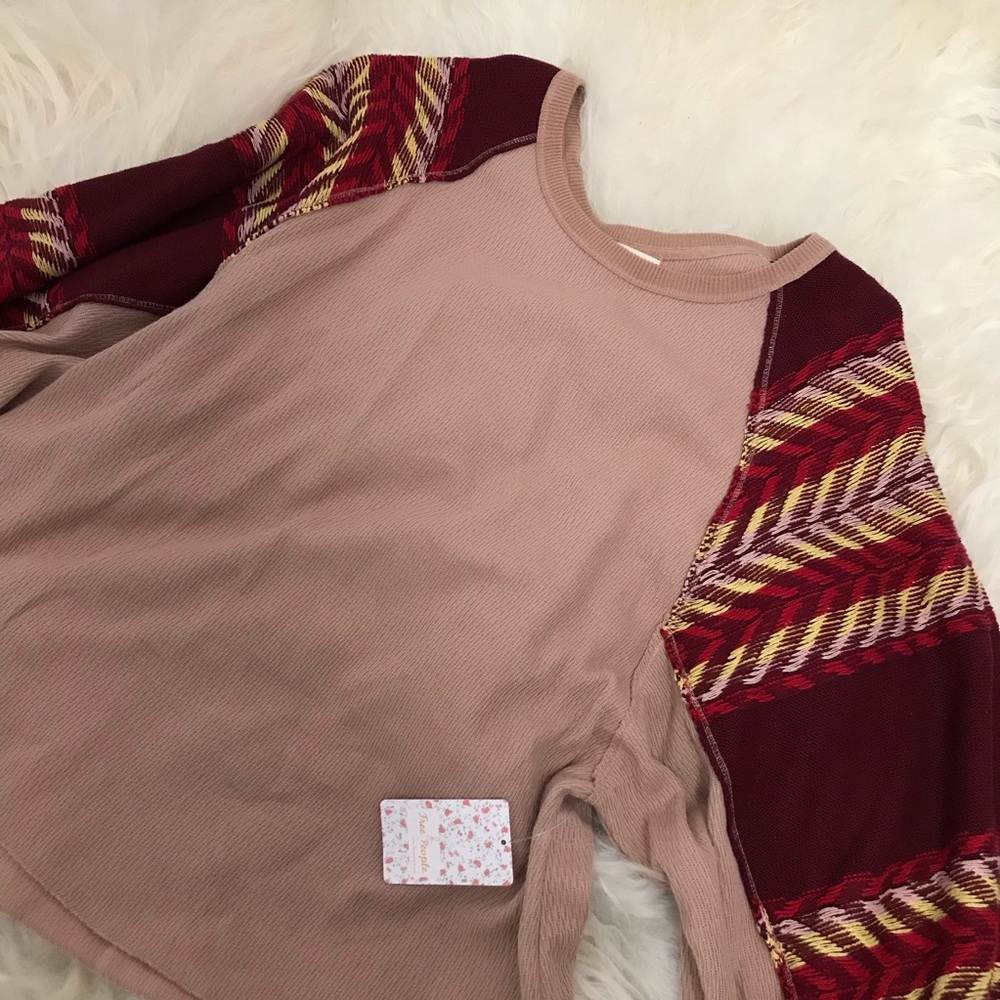 Free People Rainbow Dreams Batwing Sleeve Knit Top - Picture 3 of 6